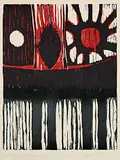 John Kenneth Esler, Dark Nights and Sunny Days 2 #12/18, 1968, colour etching on paper