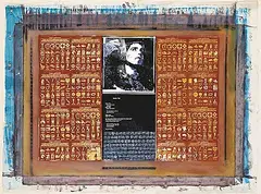 Jim Gislason, Logos Optionnels, 2002, mixed media on canvas