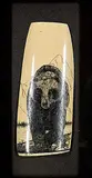 David Goldsmith, He's Getting Ready for Winter, 2004, scrimshaw on bone