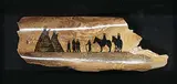 David Goldsmith, Winter Visitors, 2007, scrimshaw on bone