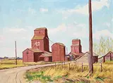 Mannie Gonsalves, Untitled - National Grain Elevators