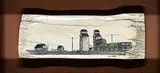 David Goldsmith, Elevators, 2004, scrimshaw on bone
