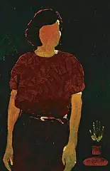 Cecilia Gossen, Is that You, 1999, acrylic on wood board