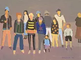 Colin D. Graham, Onlookers, 1998, oil on canvas