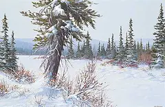 Joe Haire, Waiting for Spring, 1981, oil on wood board