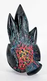 Lajos Hajdu, Untitled - Birth of the Universe, 1993, painted black stone carving