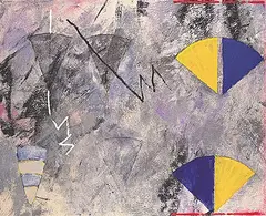 V - 14 by Gerald Hushlak, 1979, acrylic on canvas, sold Dec 2023