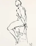 Illingworth Kerr, Untitled - Model Study
