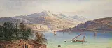 Lennard Lewis, Pallanza, Lago Maggiore, 1902, watercolour on paper