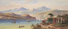 Lennard Lewis, Baveno, Lago Maggiore, 1902, watercolour on paper