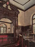 Henry Frederick Lucas Lucas, The Chapel, Lucas Hospital, 1663, Wokingham, 1918, oil on canvas