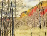 Rita Angus, Autumn Hills, 1982, pastel on paper