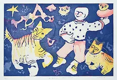 Janet Mitchell, A Trifle Unrealistic #18/22, colour etching on paper