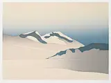 Norman Antonio Onley, Overlord Mountain / Glacier Suite #34/54, colour silkscreen on paper