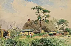 Walter Paris, Untitled - Arriving Home, 1906, watercolour on paper