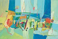 Allen Patten, Meter, 1981, acrylic on canvas