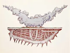 Don Proch, Prairie Mower #3/10, 1974, colour silkscreen on paper