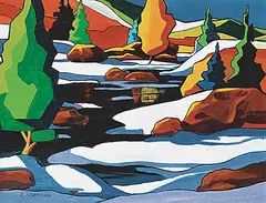 Kathryn Sherman, Great Colours, acrylic on wood board