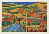 John Harold Thomas Snow, September Landscape #23/50, 1978, colour lithograph on paper