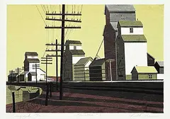Keith Thomson, Elevators #1 #13/70, colour silkscreen on paper