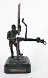 Don Toney, Working in the Oilfields #AP/70, 1998, bronze sculpture
