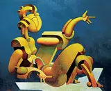 Gennady Troshkov, Amazon, 1992, oil on canvas