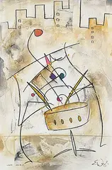 Eric Dennis Waugh, Lana MI #15, mixed media on paper