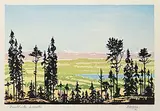 George Weber, Foothills, Alberta, 1971, colour silkscreen on paper
