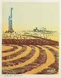 George Weber, Alberta Harvest, colour silkscreen on paper
