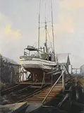 Karl E. Wood, Tramp, oil on canvas