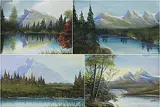 Maisie Wride, Group of 4 Works, pastel on paper