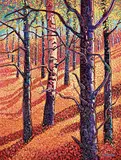 John H. Burrow, Deep Forest, acrylic on canvas