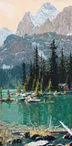 Horace Champagne, Misty Peaks, 2002, pastel on paper