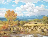 Duncan MacKinnon Crockford, The Valley of the Sheep River - West of Turner Valley, Alberta