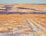 William Duma, Fields [South of Calgary], acrylic on canvas