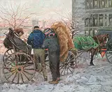 Littorio del Signore, The Carriage, 1986, oil on canvas