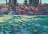 William Duma, Mountain Stream, oil on canvas board