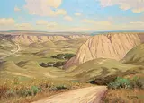 Roland Gissing, Stewart Valley, 1963, oil on canvas