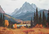 Roland Gissing, Autumn in the Selkirks, oil on canvas