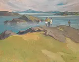 Henry George Glyde, Mt. Baker from Oak Bay, Victoria, B.C., oil on canvas