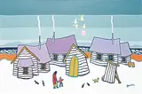 Ted Harrison, Winter Departs, 1984, acrylic on canvas