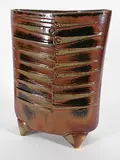 Luke Orton Lindoe, Untitled - Tenmoku Glazed Vase