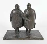 William Hadd McElcheran, Two Businessmen #AP 3/3, 1997, bronze sculpture
