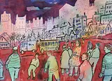 Janet Mitchell, I Wonder if it's True, 1986, watercolour on paper