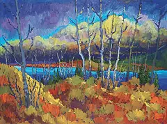 Neil Patterson, Sunset Storm, oil on canvas