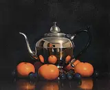 R.J. Richmond, Untitled -Teapot Reflections, oil on canvas