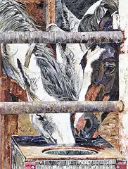 Jody Skinner, Untitled - Feeding Time, oil on canvas
