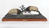 Sam Anton Terakedis, When Push Comes to Shove #30/30, 2001, bronze sculpture