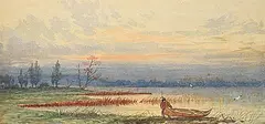 End of the Day by Frederick Arthur Verner, 1874, watercolour on paper, sold Nov 2023