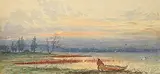 Frederick Arthur Verner, End of the Day, 1874, watercolour on paper